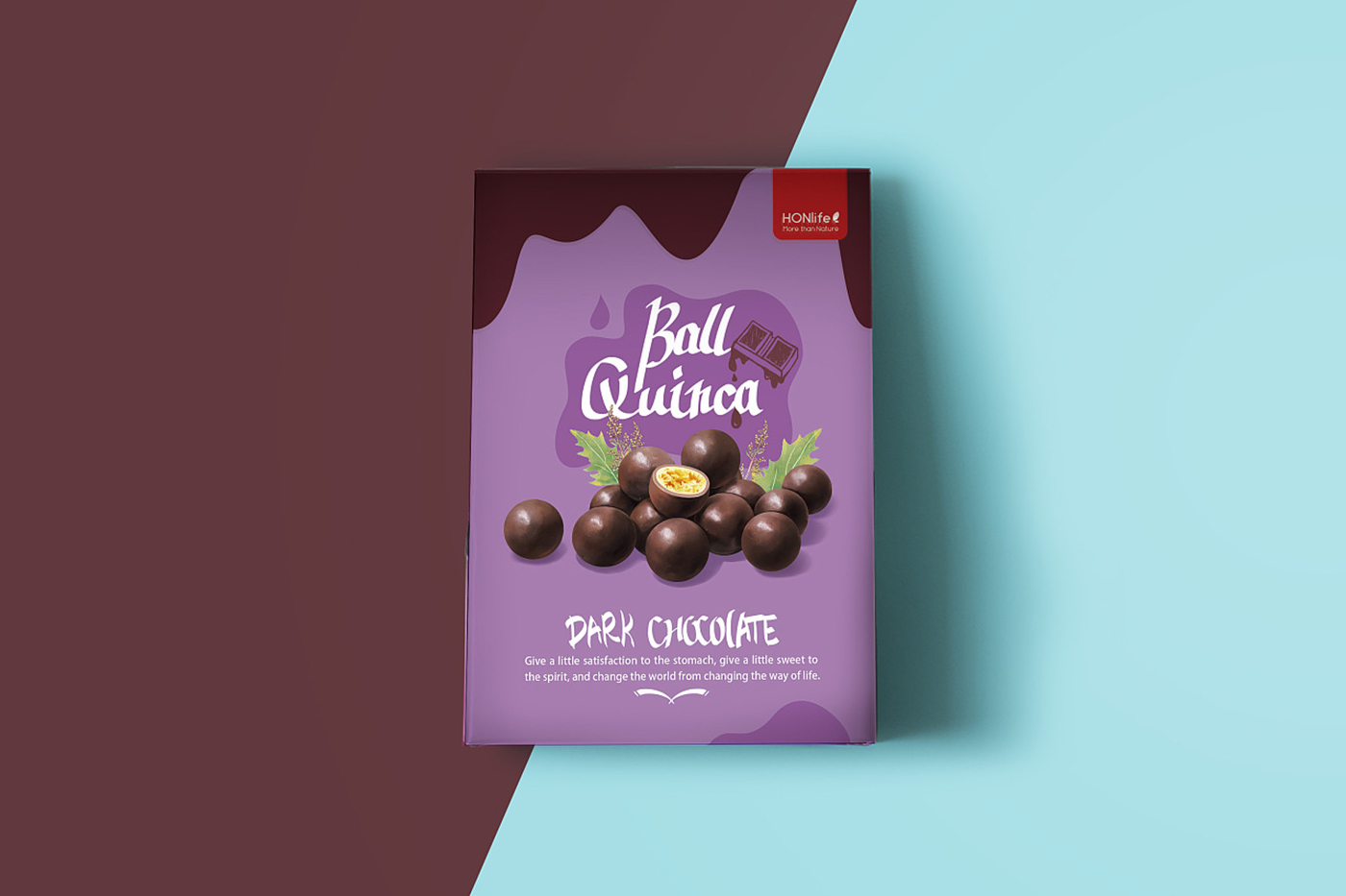 食品包裝設(shè)計(jì)，酸奶藜麥素巧克力藜麥素