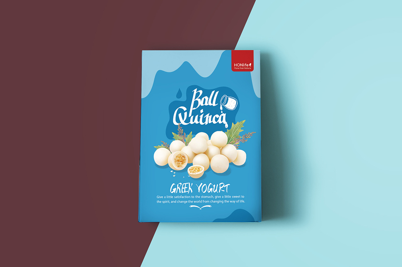 食品包裝設(shè)計(jì)，酸奶藜麥素巧克力藜麥素